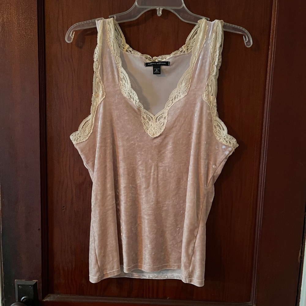 Banana Republic velour camisole